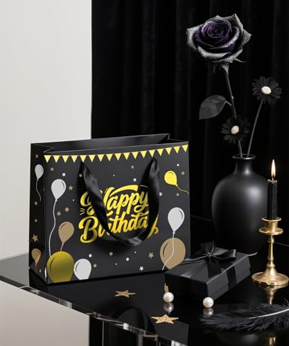 30% Off Black Birthday Gift Bag for Men – 12.5 Inch - Image 6