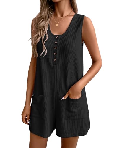 33% Off Ekouaer Waffle Romper for Women - Summer Style - Image 1