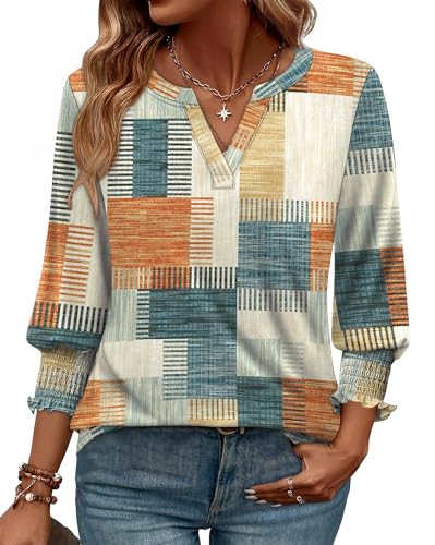 47% Off WIHOLL 3/4 Sleeve Blouse for Women, Code KQLZLGTB - Image 1