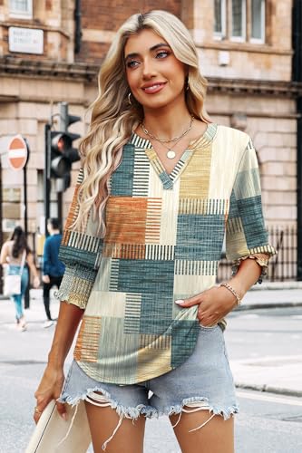 47% Off WIHOLL 3/4 Sleeve Blouse for Women, Code KQLZLGTB - Image 3