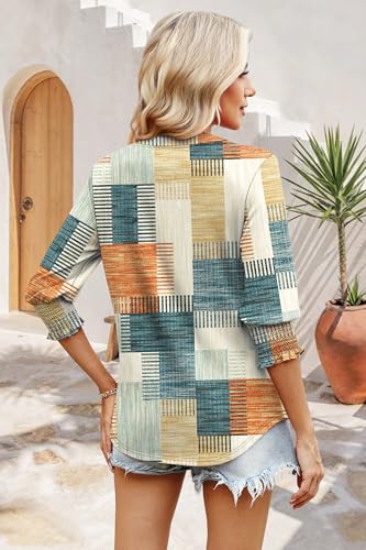 47% Off WIHOLL 3/4 Sleeve Blouse for Women, Code KQLZLGTB - Image 4
