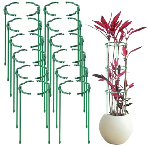 24 Pack Plant Support Stakes with Stackable Design - Image 1