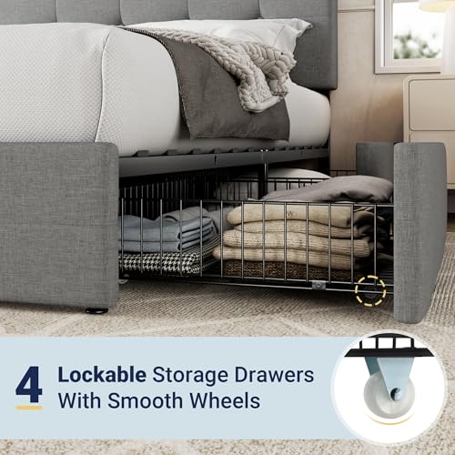 Save 30% on Allewie Queen Bed with Storage Drawers - Image 5