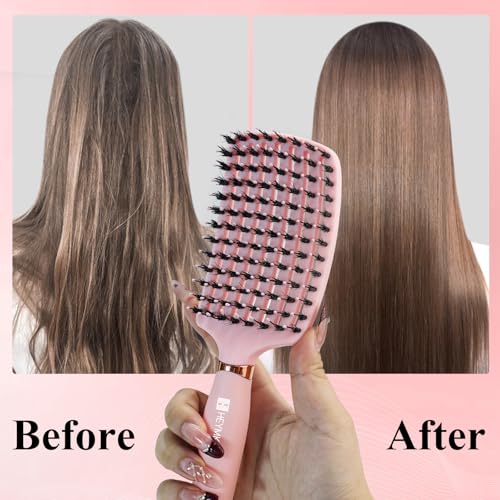 22% Off HEYMKGO Hair Brush Set for Women - Pink - Image 4