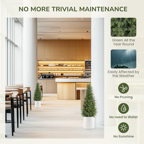 15% Off GarveeHome 36in Faux Cedar Trees Set of 2 - Image 2