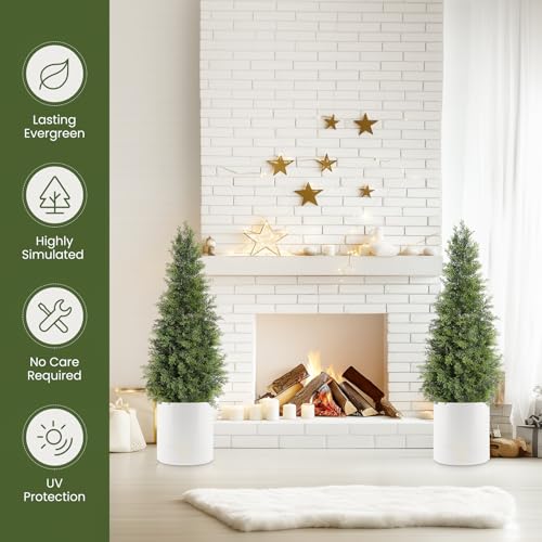 15% Off GarveeHome 36in Faux Cedar Trees Set of 2 - Image 3