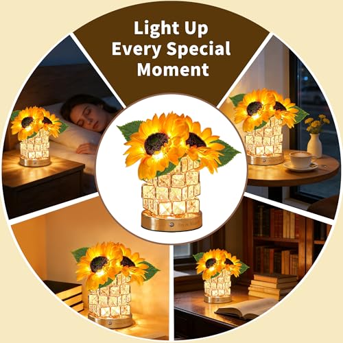 Save 30% on Sunflower Crystal Cube Lamp with Code - Image 6