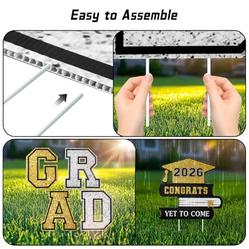 Class of 2026 Graduation Yard Signs Set - 12 Pcs - Image 6