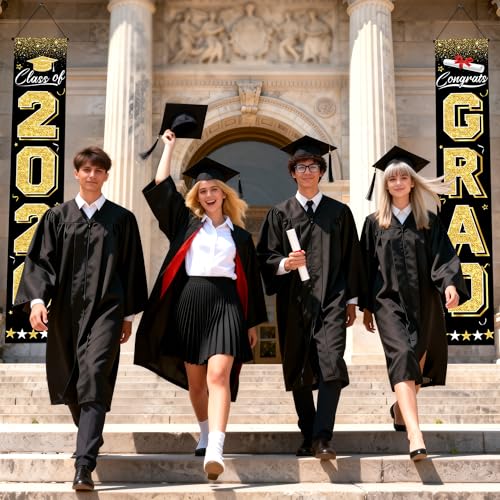 20% Off Black & Gold Graduation Banner 2026 - Image 4
