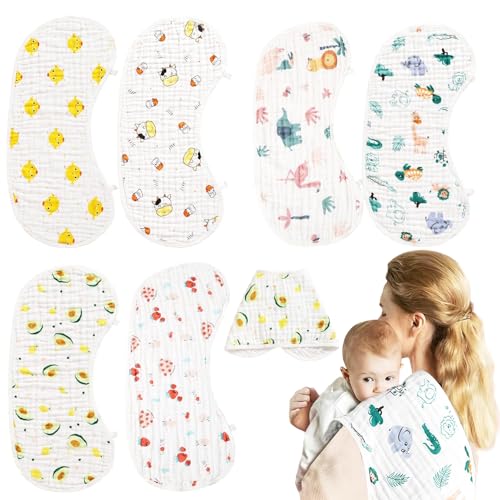 15% Off 6-Layer Organic Cotton Burp Cloths for Newborns - Image 1