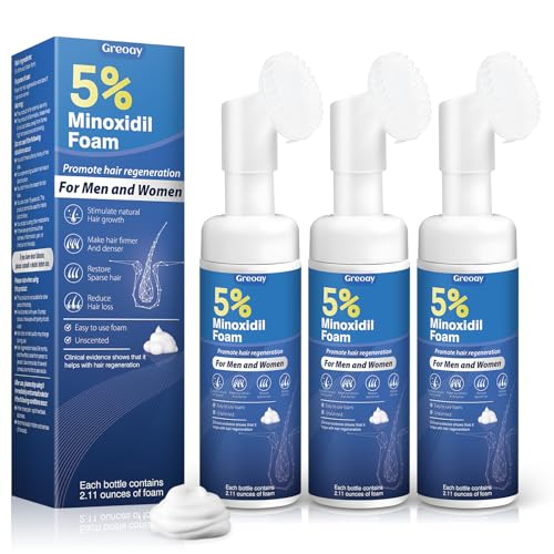 5% Minoxidil Hair Growth Foam 3-Pack for Thinning Hair - Image 1