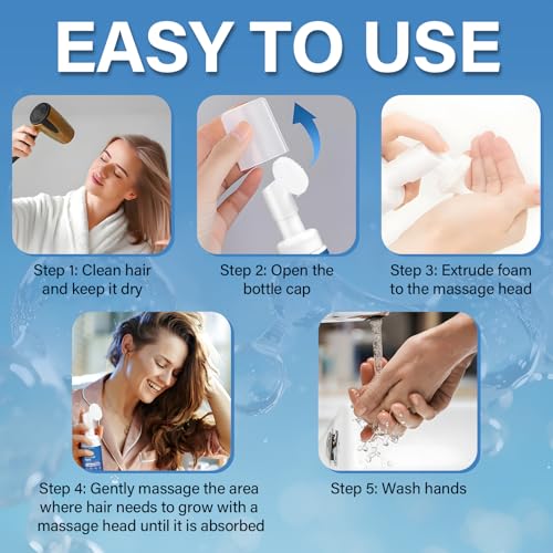 5% Minoxidil Hair Growth Foam 3-Pack for Thinning Hair - Image 6