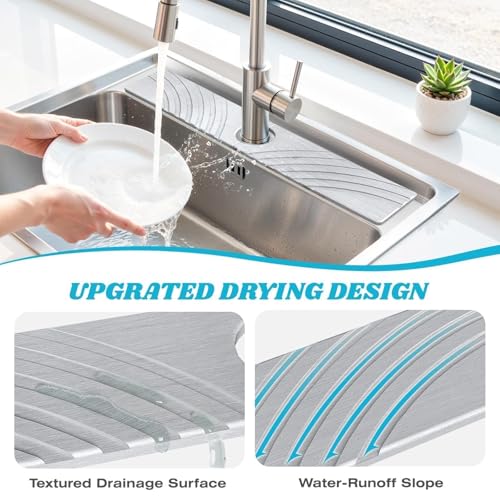 29% Off SpaceHacks Stone Faucet Mat - Fast Drying - Image 3
