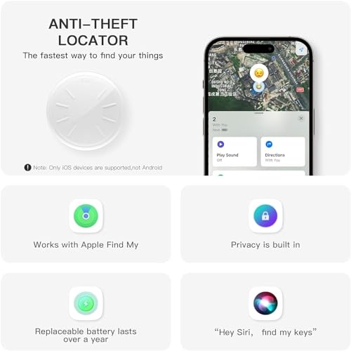 6% Off 4 Pack GPS Trackers for Apple Find My - Image 5