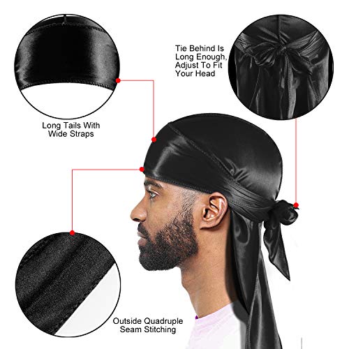 20% Off ROYBENS 3-Pack Silky Durags for Men - Image 3