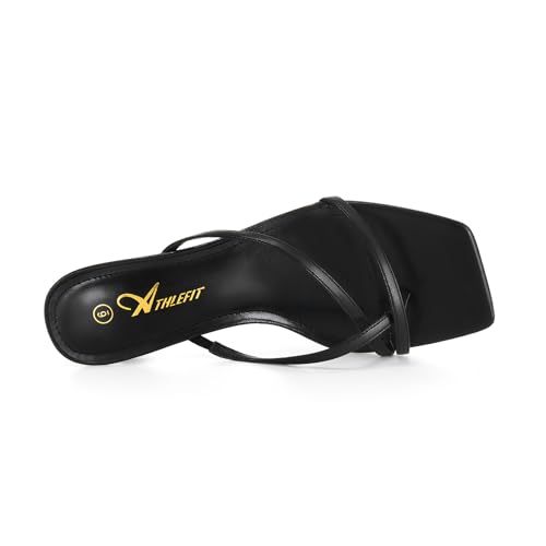 32% Off Athlefit Women's Kitten Heel Flip Flops Sandals Deal - Image 5