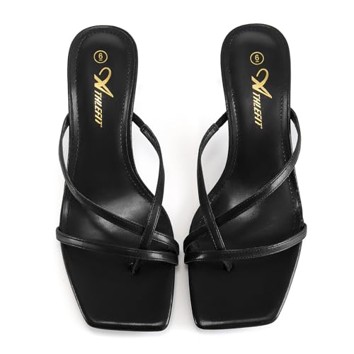 32% Off Athlefit Women's Kitten Heel Flip Flops Sandals Deal - Image 6