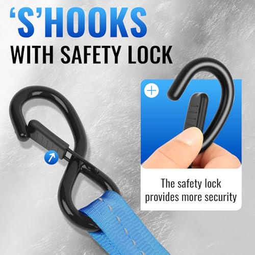40% Off Larnoxal Retractable Ratchet Straps 4-Pack - Image 3