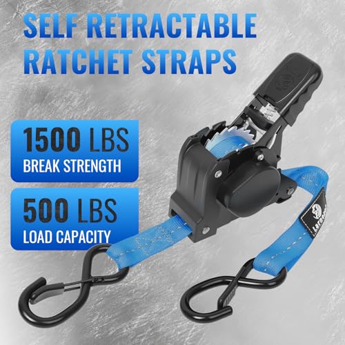 40% Off Larnoxal Retractable Ratchet Straps 4-Pack - Image 4