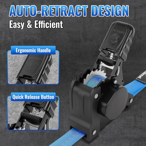 40% Off Larnoxal Retractable Ratchet Straps 4-Pack - Image 5