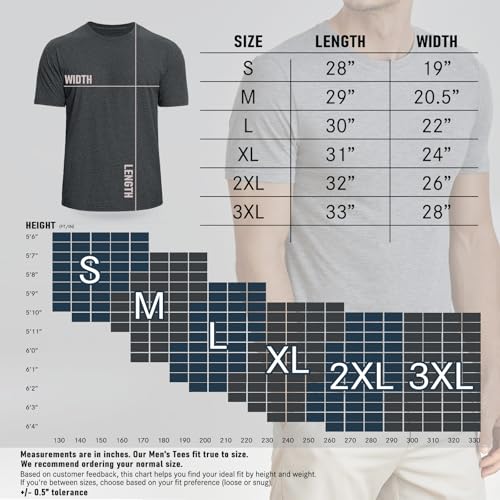 50% Off Men's Crew Neck T-Shirts 4-Pack - Soft Basic Tees - Image 2