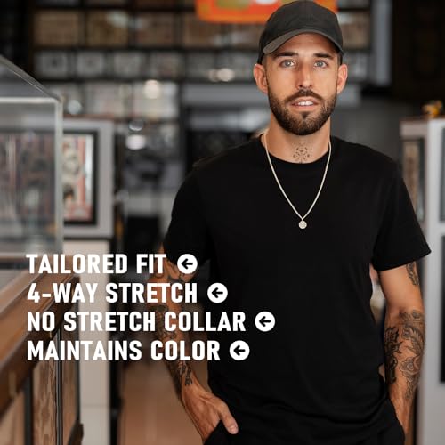 50% Off Men's Crew Neck T-Shirts 4-Pack - Soft Basic Tees - Image 4