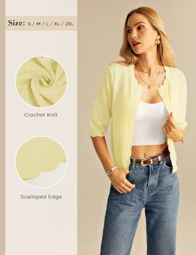5% Off GRACE KARIN Women's Cropped Cardigan Sweater - Image 6