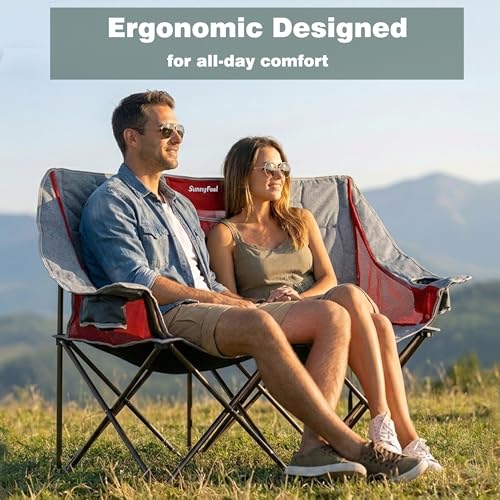 45% Off SUNNYFEEL Double Camping Chair - Use Code TXRYBIUZ - Image 5