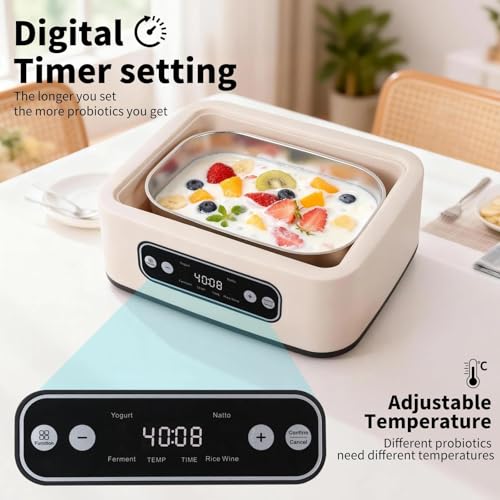 43% Off Kaaeiccr Yogurt Maker with Timer & temp Control - Image 2