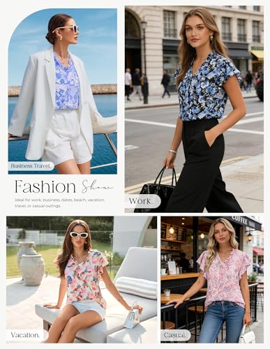 20% Off GRACE KARIN Boho Ruffle Sleeve Blouse - Image 2