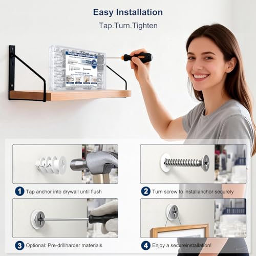 50% Off Self-Drilling Drywall Anchors Kit - Image 3