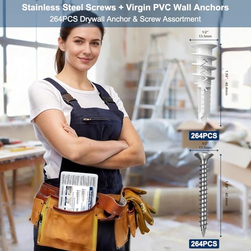50% Off Self-Drilling Drywall Anchors Kit - Image 6