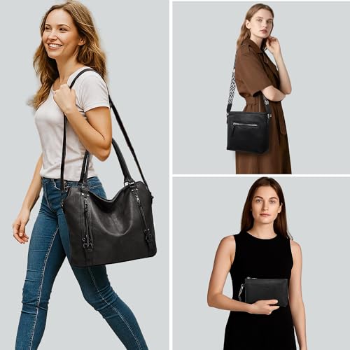 58% Off TANTOMI Leather Tote Bag Set for Women - Image 2