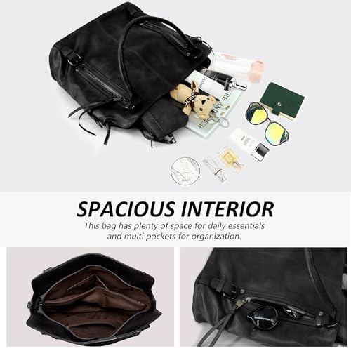 58% Off TANTOMI Leather Tote Bag Set for Women - Image 5