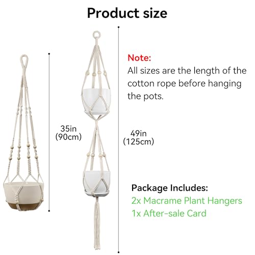 50% OFF B8LWDUSO! USLAI Macrame Plant Hanger – Space-Saving Boho Decor - Image 3