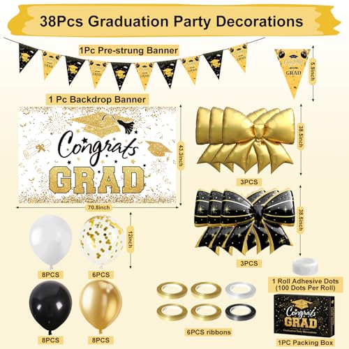 29% Off 38Pcs Graduation Decorations 2026 Set - Class of 2026 Party - Image 3
