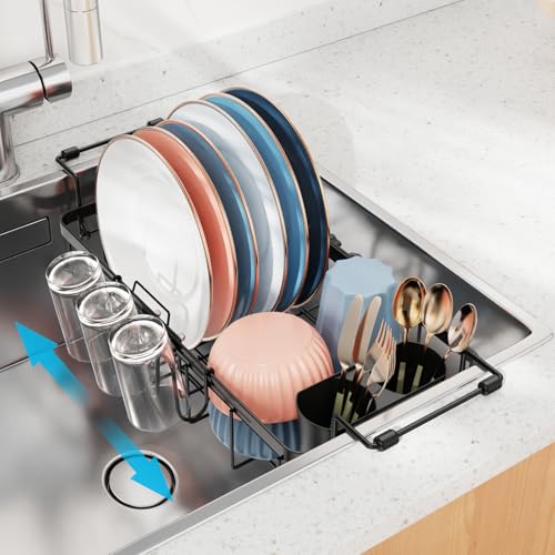 40% Off iSPECLE Small Sink Dish Drying Rack with Cup Holder