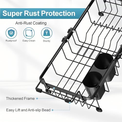 40% Off iSPECLE Small Sink Dish Drying Rack with Cup Holder - Image 7