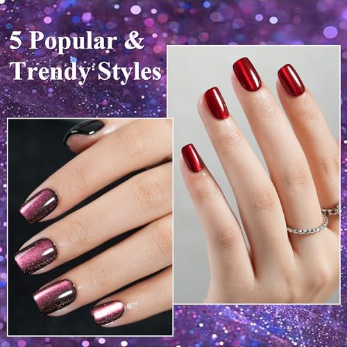 9% Off 160Pcs Cat Eye Press on Nails by Jofay Fashion - Image 2