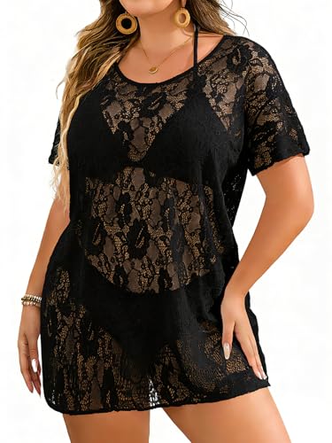 45% Off Women's Lace Swim Cover-Up Dress - Use Code - Image 1