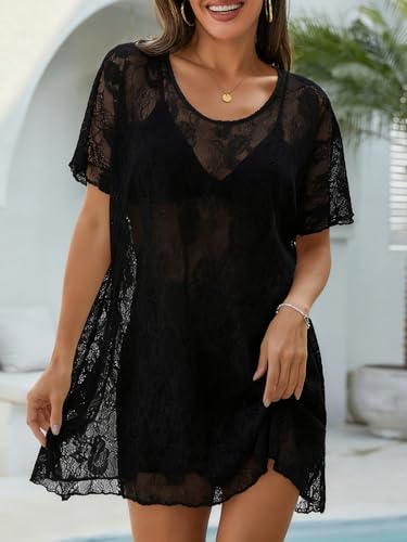 45% Off Women's Lace Swim Cover-Up Dress - Use Code - Image 5