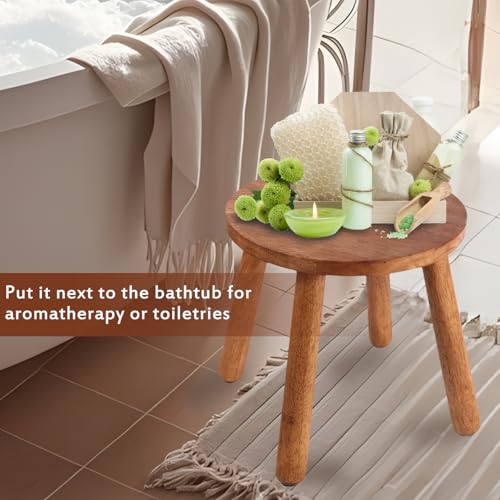 18% Off Round Solid Wooden Step Stool – Multipurpose & Durable - Image 7