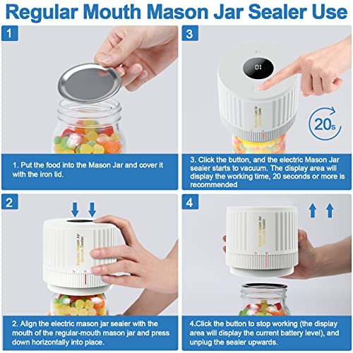 55% Off Electric Mason Jar Vacuum Sealer Kit - Image 3