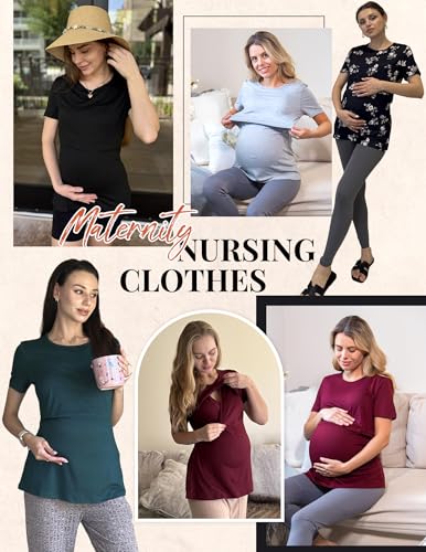 10% Off Ekouaer 3-Pack Nursing Tops for Moms - Image 6
