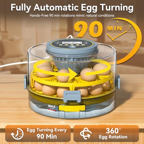 34% Off 20-Egg Incubator with Auto Turner & LED Candler - Image 2