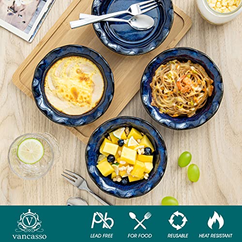10% Off vancasso Ceramic Mini Pie Pans Set of 6 Blue - Image 3