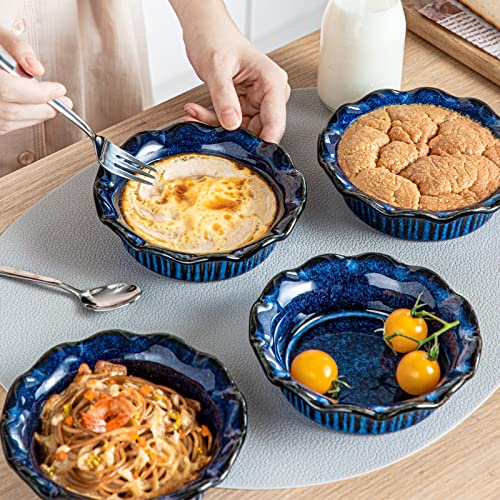 10% Off vancasso Ceramic Mini Pie Pans Set of 6 Blue - Image 6