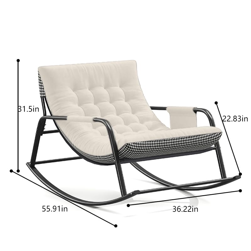 50% Off Oversized Rocking Chair with Armrests - Image 2