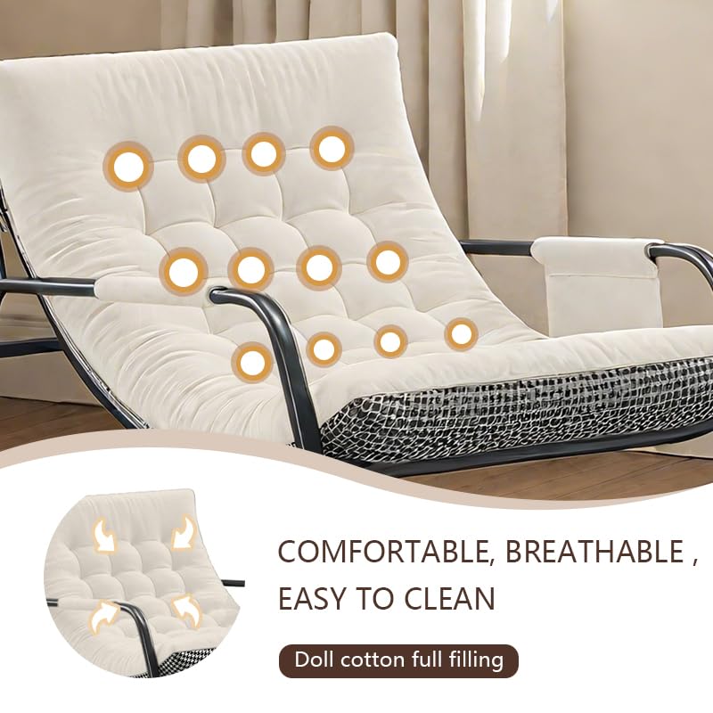 50% Off Oversized Rocking Chair with Armrests - Image 5