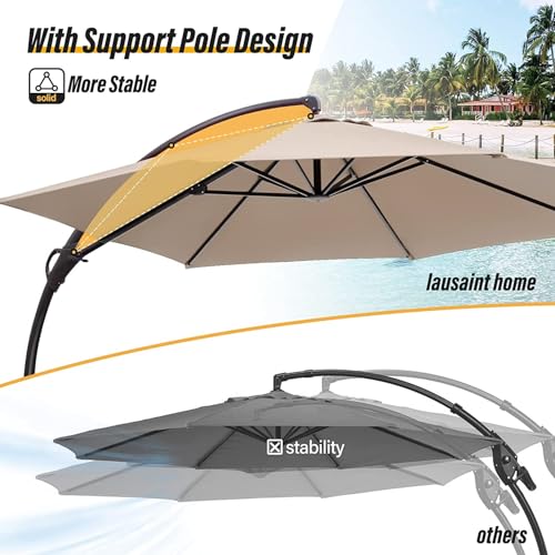 50% Off LAUSAINT HOME 11FT Cantilever Patio Umbrella - Image 6